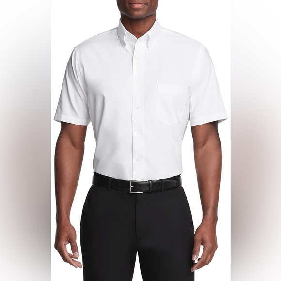 NWOT Van Heusen Men’s Short Sleeve Dress Shirt - Picture 1 of 2